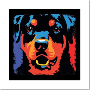 Rottweiler Pop Art - Dog Lover Gifts Posters and Art